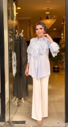 0365 SERENAY MAVİ GÖMLEK - 