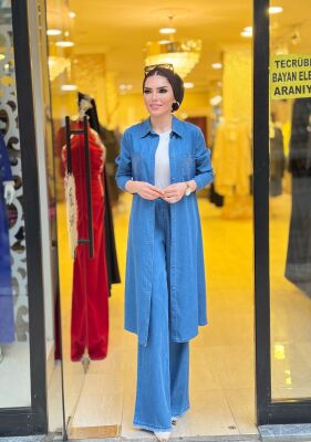 0710 SELMA CEPLİ KOT TAKIM - 1
