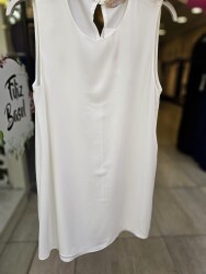 1001 kısa krep içlik beyaz - 