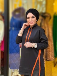1009 FERMUARLI TAKIM SİYAH TURUNCU - 