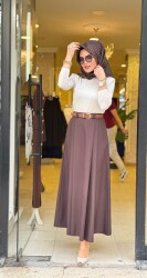 1060 FİLİZ ETEK KAHVERENGİ - 