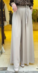 1072 NİSA BOL PAÇA PANTOLON TAŞ - 