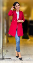 1134 destan kruvaze ceket kırmızı - 3