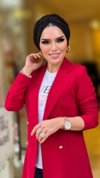 1134 destan kruvaze ceket kırmızı - 4