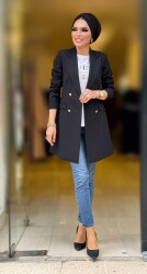 1134 destan kruvaze ceket siyah - 3