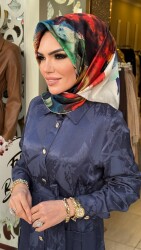 1187 DUBAİ ELBİSE LACİVERT - 2