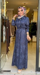 1189 REYNA ELBİSE LACİVERT - 2