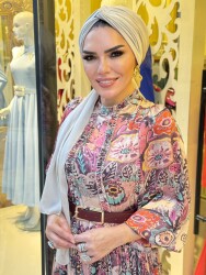 1243 SERAY PUDRA RENGİ ELBİSE - 3