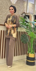 1455 ALACA TAKIM KAHVERENGİ - 