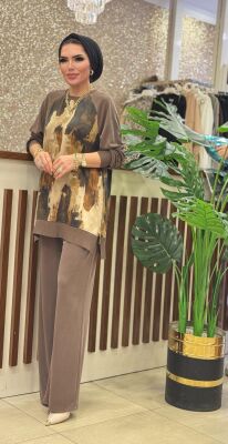 1455 ALACA TAKIM KAHVERENGİ - 1