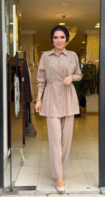 1490 İŞLEMELİ TAKIM VİZON - 2