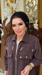 1497 KÖPRÜLÜ TAKIM KAHVERENGİ - 