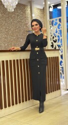 1706 ÖZGE ELBİSE SİYAH - 4