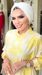 1982 LİLYUM SARI ELBİSE - 