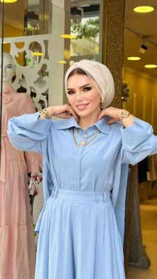 2164 PİRAYE TAKIM MAVİ - 3