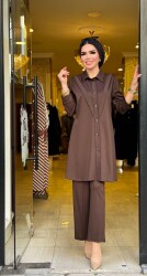 2226 IŞILTI TAKIM KAHVERENGİ - 