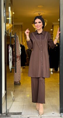 2226 IŞILTI TAKIM KAHVERENGİ - 1