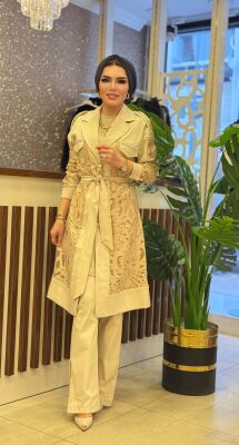 2769 GABARDİN TAKIM BEJ - 1