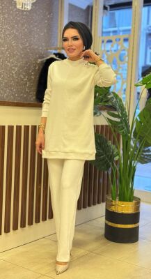 2927 PELUŞ TAKIM BEYAZ - 1