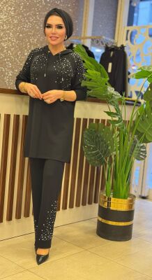 3007 PARILTI TAKIM SİYAH - 4