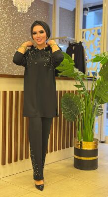 3007 PARILTI TAKIM SİYAH - 2