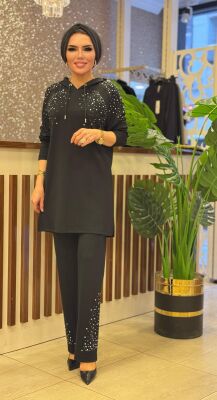 3007 PARILTI TAKIM SİYAH - 5