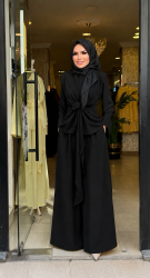 3013 MİHRİMAH TAKIM SİYAH - 