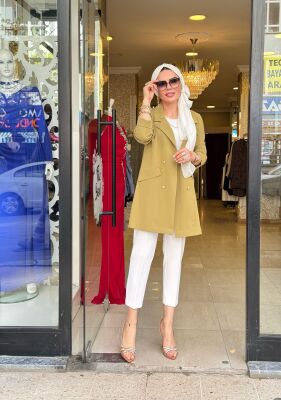 3079 NOSHE YEŞİL CEKET - 1