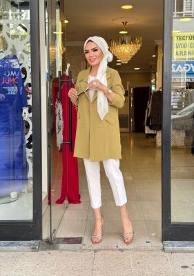 3079 NOSHE YEŞİL CEKET - 2