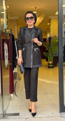 3156 MANOLYA TAKIM SİYAH - 4