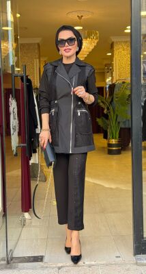 3156 MANOLYA TAKIM SİYAH - 4