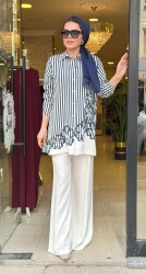 3195 NAKIŞLI TAKIM LACİVERT - 