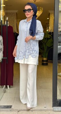 3195 NAKIŞLI TAKIM MAVİ - 6