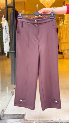 3216 BERMUDA PANTOLON KAHVERENGİ - 1