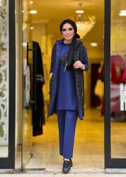 3222 LOVE ÜÇLÜ TAKIM İNDİGO - 