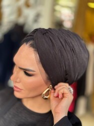 3331 TÜLLÜ SİYAH BONE - 2
