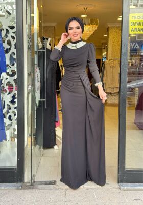 3973 LEYLA SİYAH ABİYE - 2