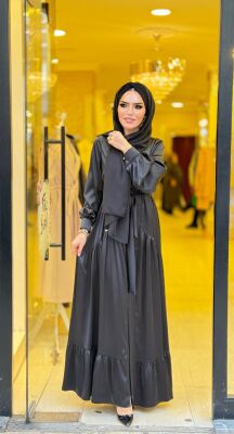4000 ZUHAL ABAYA SİYAH - 4