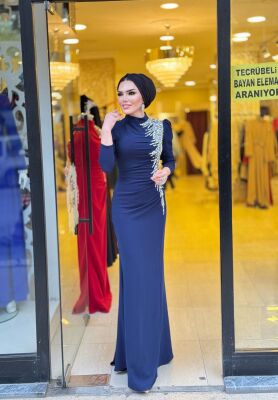 4210 ASİL ABİYE LACİVERT - 4