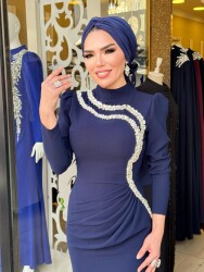 4266 ŞEVAL LACİVERT ABİYE - 
