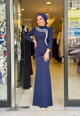 4266 ŞEVAL LACİVERT ABİYE - 2
