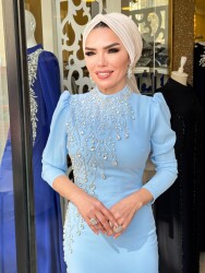 4283 SADE BUZ MAVİSİ ABİYE - 2