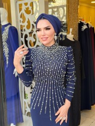 4328 SEVDA LACİVERT ABİYE - 