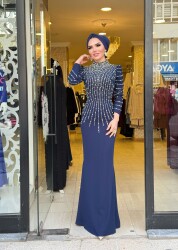 4328 SEVDA LACİVERT ABİYE - 4