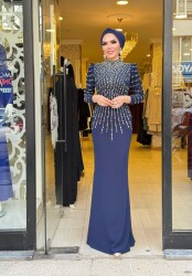 4328 SEVDA LACİVERT ABİYE - 3