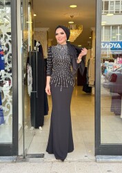 4328 SEVDA SİYAH ABİYE - 3