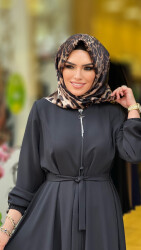 5315 MEVLANA KESİM FERACE SİYAH - 