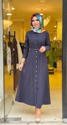 5499 LALEZAR ELBİSE LACİVERT - 4
