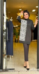 5666 ZEBRA TUNİK SİYAH - 3