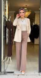 5738 KANVAS PANTOLON VİZON - 